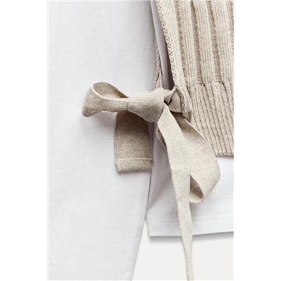 ZIP-UP GILET T-SHIRT