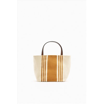 BOLSO MINI SHOPPER TEJIDO