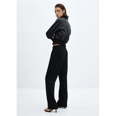 Pantalón recto botón lateral REF. 57026727-LEO-LM