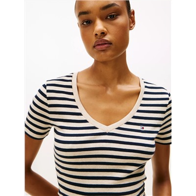 V-Neck Stripe Favorite T-Shirt