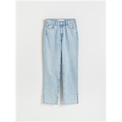 Jeans im Straight-Fit mit Saumschlitzen