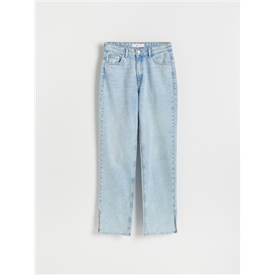 Jeans im Straight-Fit mit Saumschlitzen