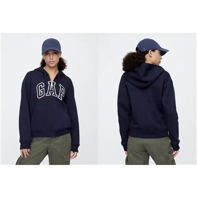 Relaxed Gap Logo Zip Hoodie