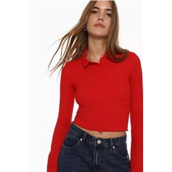 Textured polo shirt