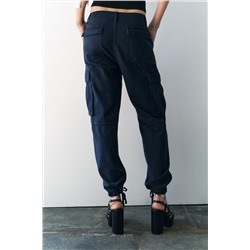 ZW COLLECTION SLIM FIT CARGO TROUSERS