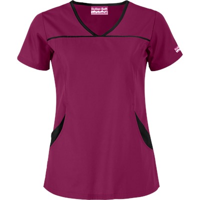 Butter-Soft Scrubs by UA™ 4 Pocket Princess Seam Top