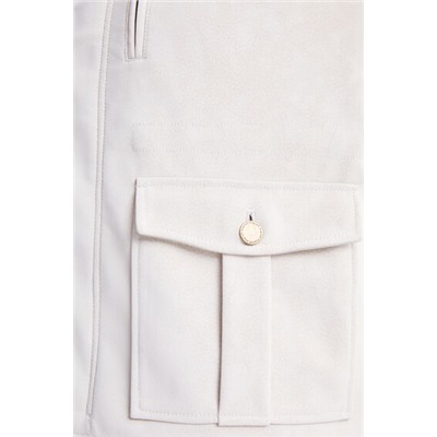 Chaqueta recta bolsillos