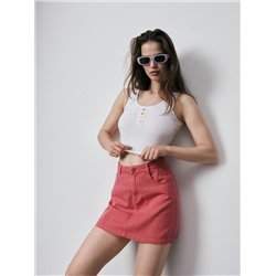 Crop Top mit hohem Baumwollanteil