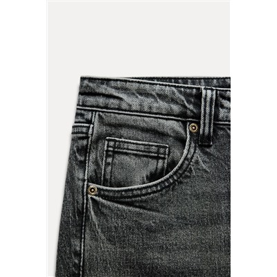 MID-RISE FLARED CROPPED TRF JEANS