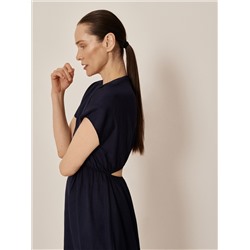 Kleid Aus Leinen-Mix
