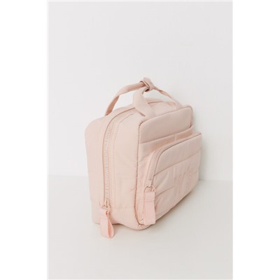 Neceser grande acolchado rosa
