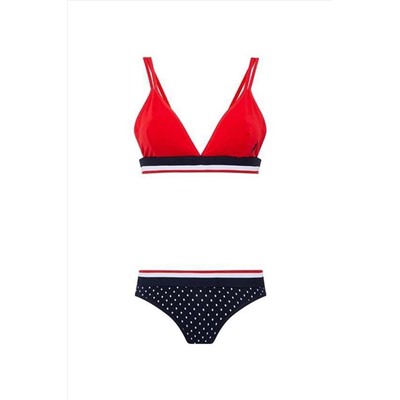 U.S. Polo Assn. Kadın Kırmızı Büstiyer Slip Takım Q66253