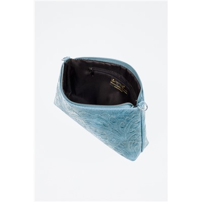 Bandolera de piel Martia Turquesa