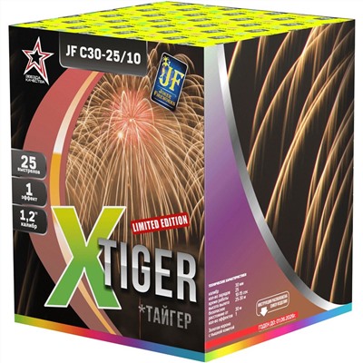 Фейерверк JFC 30-25/10 Тигр / X TIGER (1,25" х 25)