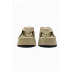 FABRIC WEDGE SANDALS