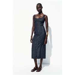 Z1975 STRAPPY DENIM MIDI DRESS