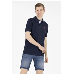 Erkek Koyu Lacivert Basic Polo Yaka Tişört