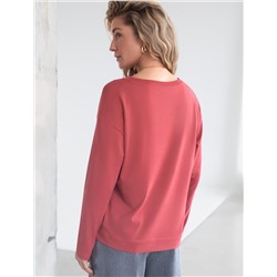 Базовый лонгслив из премиального хлопка с эластаном