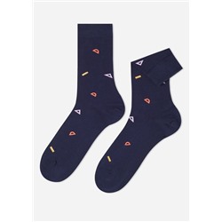 Kurze Herrensocken mit Büromuster