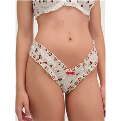 Beaded Cherries Thong Panty