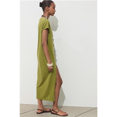 WASHED MIDI DRESS