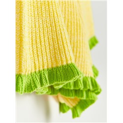 Shorts aus Jersey mit Rüschensaum
