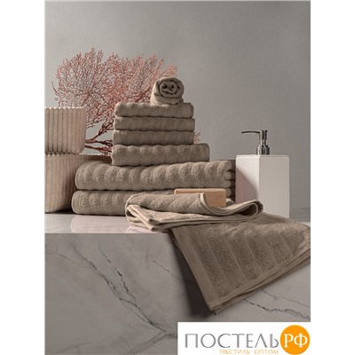 ESTIA ТОРЛЕЙ беж К-т полотенец 30х50-4/50х80-2/70х130-2, 100% хлопок, 500 г/м2