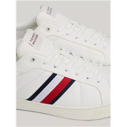 Signature Stripe Leather Court Sneaker