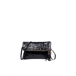 Bandolera de piel Negro