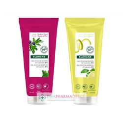 Klorane Cupuaçu Gel Douche Nutritif Feuille de Figuier + Gel Douche Nutritif Zeste d'Agrumes 2x200mlLot  × 2