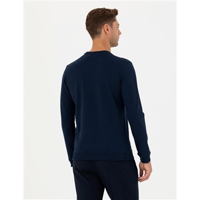 Lacivert Regular Fit Sweatshirt