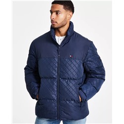Tommy Hilfiger Men's Mixed-Media Puffer Jacket