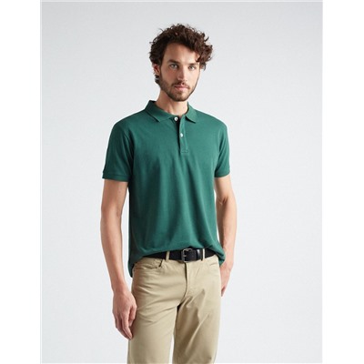 Piquet Polo, Men, Green