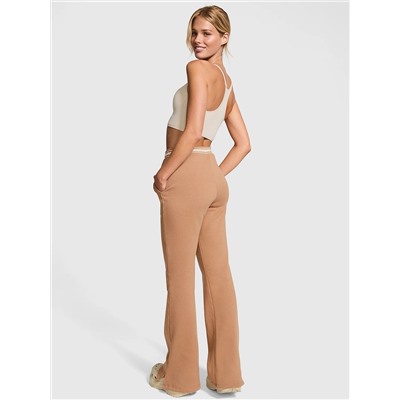 Ivy Fleece Split-Hem Flare Sweatpants