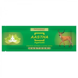 PATANJALI Aastha Agarbatti Kasturi  Благовоние Мускус 25г