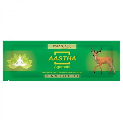 PATANJALI Aastha Agarbatti Kasturi  Благовоние Мускус 25г