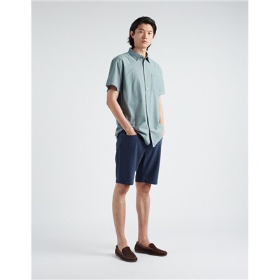 Slim Fit Denim Shorts, Men, Dark Blue