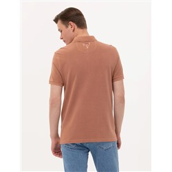 Kahverengi Slim Fit Polo Yaka Tişört