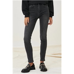 Wrangler Kadın Antrasit High Rise Skinny Fit Denim Esnek Yüksek Bel Jean Kot Pantolon W27H
