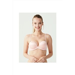 U.S. Polo Assn. U.s. Polo Assn 66149 2 Beden Büyüten Full Push-up Straplez Sütyen 04429