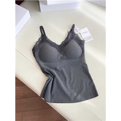 Женский топ / майка с кружевом   LA PERL*A