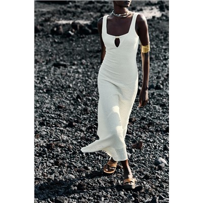 CROCHET MIDI DRESS