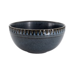 Салатник, 15,5х7,5 см, 850 мл, фарфор P, черно-синий, в крапинку, Black Kitchen, 62761