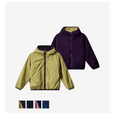 Двусторонняя куртка для мальчиков и девочек