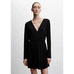 Vestido escote cruzado