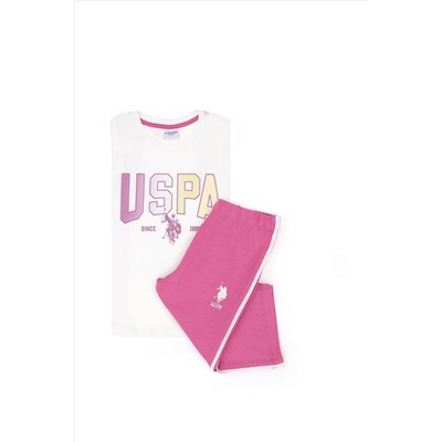 Kız Çocuk Krem Pijama Takımı