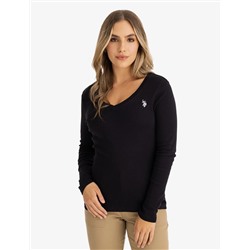 LONG SLEEVE V-NECK T-SHIRT