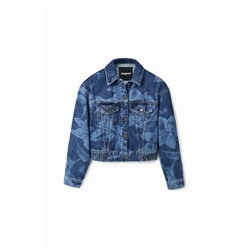 Chaqueta vaquera flores