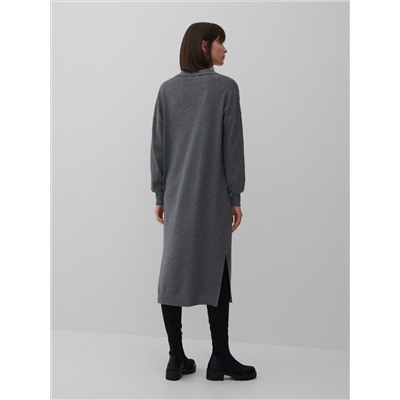 Jerseykleid mit Polokragen