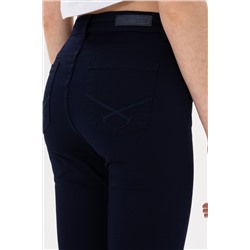 Kadın Lacivert Toothpick Fit Kanvas Pantolon